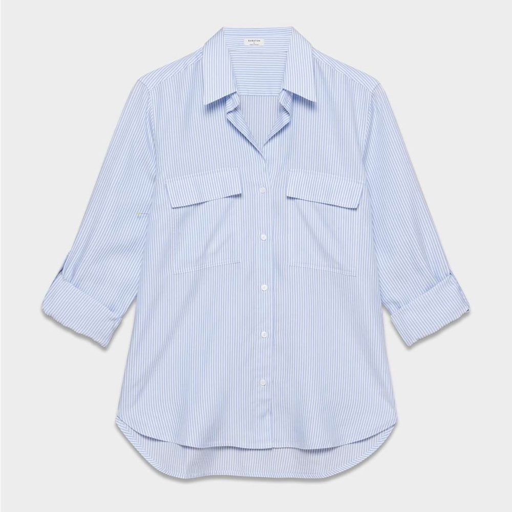 *NEW* Aritzia Babaton stripped utility shirt